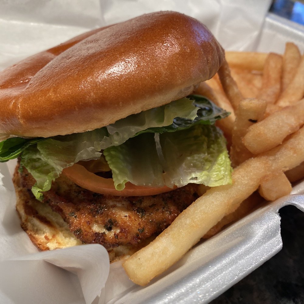 Kathy De's Deli - Chicken sandwich with fries. Good taste, chicken was a bit thin. - Delis Near Me - Chicago, Illinois