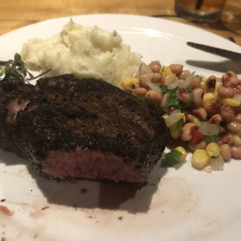Fahrenheit 132 - The "baseball cut" sirloin with "cowboy caviar" and rosemary mashed potatoes - Steakhouses Near Me - Fredericksburg, Virginia Fahrenheit 132 - The "baseball cut" sirloin with "cowboy caviar" and rosemary mashed potatoes - Steakhouses Near Me - Fredericksburg, Virginia
