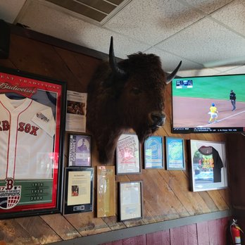 Buff's Pub - A lot of local sports memorabilia on the walls. - American Near Me - Newton, Massachusetts