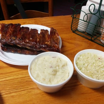 Becky's BBQ - Full rack with two sides - Barbeque Near Me - Middletown, Rhode Island
