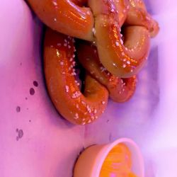 Thirsty Gator - Soft buttery scorching hot Soft Pretzels w/ ok cheese.