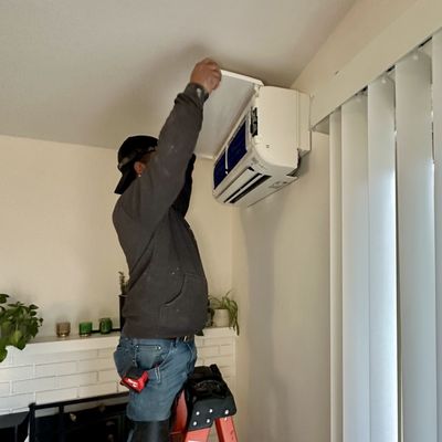 Mini-Split - Cost Effective Way to Cool Your Home - Mini-split heat pumps, also known as ductless mini-splits, offer several advantages over traditional ducted HVAC systems:
Zoned Heating and Cooling:
* Individualized comfort: Each indoor unit can be controlled independently, allowing you to set different temperatures for different rooms or zones in your home. This is especially beneficial for homes with uneven heating or cooling needs.
* Energy savings: By only heating or cooling the rooms you're using, you avoid wasting energy on unoccupied spaces, leading to lower energy bills.
Easy Installation:
* No ductwork required: Mini-splits are relatively easy to install, as they don't require extensive ductwork. This makes them a good option for older homes or homes without existing ductwork.
* Less disruptive installation: Installation is typically less invasive and disruptive than installing ducted systems.
Flexibility and Versatility:
* Placement options: Indoor units can be mounted on walls, ceilings, or floors, offering greater flexibility in placement compared to window units or central air systems.
* Multiple indoor units: A single outdoor unit can be connected to multiple indoor units, allowing for customization of heating and cooling throughout your home.
* Heating and cooling: Most mini-splits offer both heating and cooling functions, providing year-round comfort from a single system.
Energy Efficiency:
* Inverter technology: Many mini-splits use inverter technology, which adjusts the compressor speed to match the cooling or heating demand. This results in greater energy efficiency and consistent temperatures.
* High SEER ratings: Mini-splits often have high Seasonal Energy Efficiency Ratio (SEER) ratings, indicating their energy efficiency.
Additional Benefits:
* Improved indoor air quality: Mini-splits often have filters that can improve indoor air quality by removing allergens and pollutants.
* Quiet operation: Mini-splits are generally quieter than window units or central air systems, contributing to a more peaceful home environment. Mini-Split - Cost Effective Way to Cool Your Home - Mini-split heat pumps, also known as ductless mini-splits, offer several advantages over traditional ducted HVAC systems:
Zoned Heating and Cooling:
* Individualized comfort: Each indoor unit can be controlled independently, allowing you to set different temperatures for different rooms or zones in your home. This is especially beneficial for homes with uneven heating or cooling needs.
* Energy savings: By only heating or cooling the rooms you're using, you avoid wasting energy on unoccupied spaces, leading to lower energy bills.
Easy Installation:
* No ductwork required: Mini-splits are relatively easy to install, as they don't require extensive ductwork. This makes them a good option for older homes or homes without existing ductwork.
* Less disruptive installation: Installation is typically less invasive and disruptive than installing ducted systems.
Flexibility and Versatility:
* Placement options: Indoor units can be mounted on walls, ceilings, or floors, offering greater flexibility in placement compared to window units or central air systems.
* Multiple indoor units: A single outdoor unit can be connected to multiple indoor units, allowing for customization of heating and cooling throughout your home.
* Heating and cooling: Most mini-splits offer both heating and cooling functions, providing year-round comfort from a single system.
Energy Efficiency:
* Inverter technology: Many mini-splits use inverter technology, which adjusts the compressor speed to match the cooling or heating demand. This results in greater energy efficiency and consistent temperatures.
* High SEER ratings: Mini-splits often have high Seasonal Energy Efficiency Ratio (SEER) ratings, indicating their energy efficiency.
Additional Benefits:
* Improved indoor air quality: Mini-splits often have filters that can improve indoor air quality by removing allergens and pollutants.
* Quiet operation: Mini-splits are generally quieter than window units or central air systems, contributing to a more peaceful home environment.