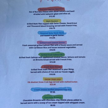 Goombay's Beachside - 5-16-23 Specials - Seafood Near Me - Satellite Beach, Florida