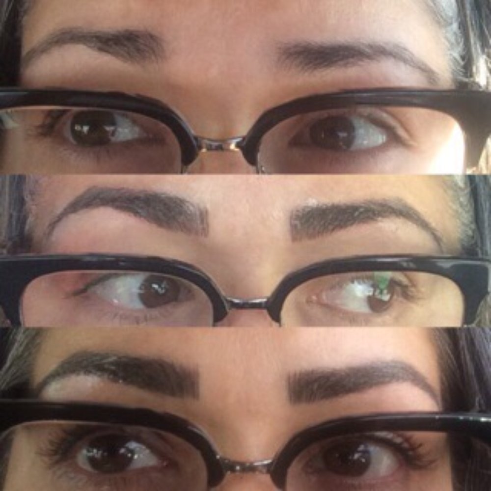 The Chic Brow Bar - Top photo before, middle photo after, bottom photo after 6 week touch up - Permanent Makeup Near Me - Riverside, California The Chic Brow Bar - Top photo before, middle photo after, bottom photo after 6 week touch up - Permanent Makeup Near Me - Riverside, California