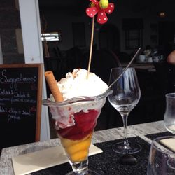 restaurant cap sud - Glace mangue/ framboise