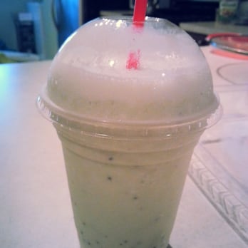 Mood Cafe - Kiwi Lassi (blended with honey, which tones down the tartness of kiwis--it's really good) - Cafes Near Me - Philadelphia, Pennsylvania Mood Cafe - Kiwi Lassi (blended with honey, which tones down the tartness of kiwis--it's really good) - Cafes Near Me - Philadelphia, Pennsylvania