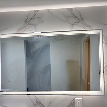 JC Handyman - Wall paneling and led mirror - Handyman Near Me JC Handyman - Wall paneling and led mirror - Handyman Near Me