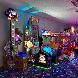 Galaxy Strikes Bowling Center - Arcade from front desk