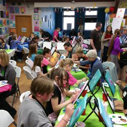 The Paint Shack - OPEN PAINT means you can choose from about 600 paintings on our walls!