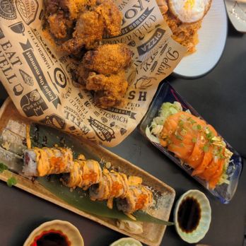 KChickin - Tangy wings, kimchi fried rice, NBA roll, yum-yum salmon - Japanese Near Me - Boston, Massachusetts