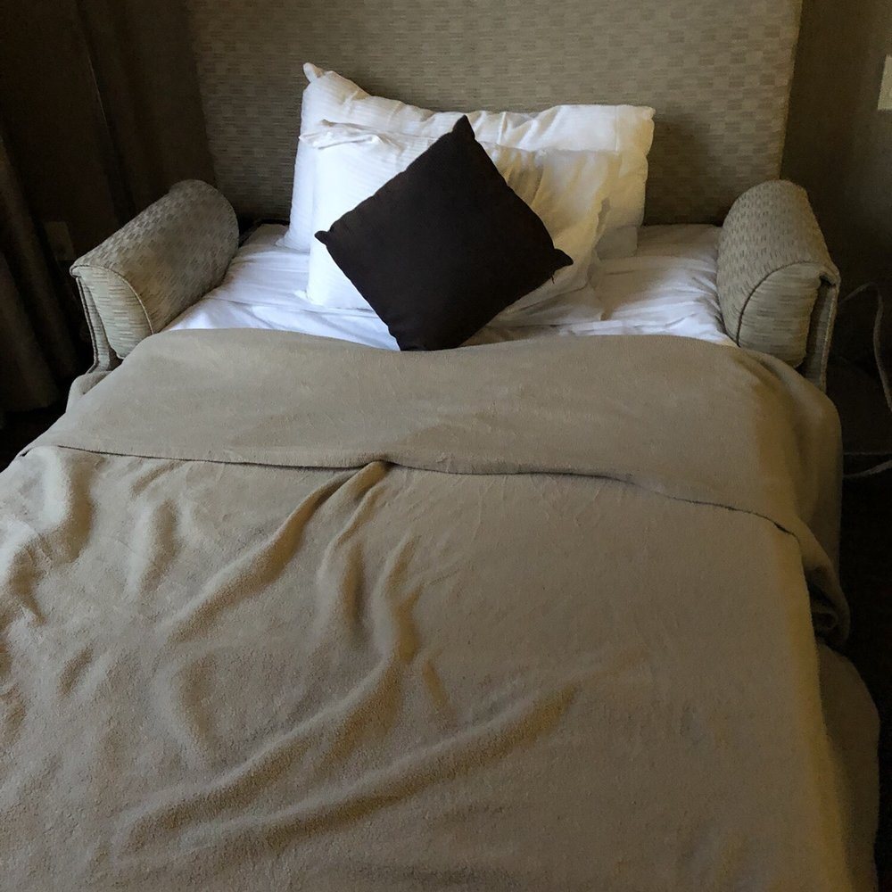 River Hotel - This is the pullout all made up. - Hotels Near Me - Chicago, Illinois River Hotel - This is the pullout all made up. - Hotels Near Me - Chicago, Illinois