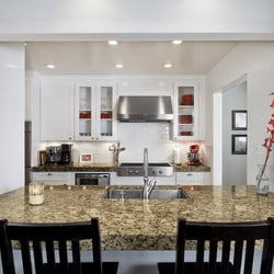 Master Marble Ltd - New Granite Counters & Pass through using "Portofino" granite on a Biltmore area remodel.