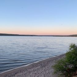 Bay Furnace  Campground - The scenic shore of Lake Superior near the front entrance to Bay Furnace Camp and Picnic Grounds.
