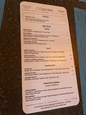 Menu photo 6 Coquina Fernandina Beach, FL Menu photo 6 Coquina Fernandina Beach, FL