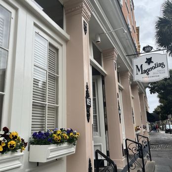 Magnolias - Exterior on E.Bay Street in the heart of Charleston - Southern Near Me - Charleston, South Carolina Magnolias - Exterior on E.Bay Street in the heart of Charleston - Southern Near Me - Charleston, South Carolina