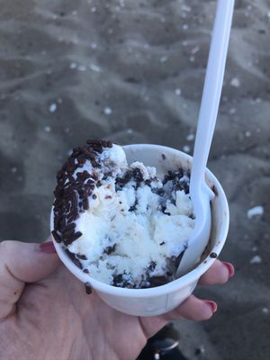 Photo of The Nut House - Provincetown, MA, US. Goat cheese and brownie ice cream