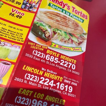 Wendy's Tortas - Menu - Mexican Near Me - Los Angeles, California Wendy's Tortas - Menu - Mexican Near Me - Los Angeles, California