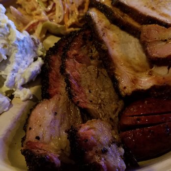 Stiles Switch BBQ & Brew - 3 meat plate (Brisket, spicy sausage and pork loin) - Barbeque Near Me - Austin, Texas