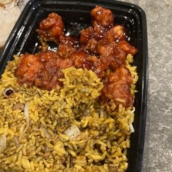Imperial House - General tso's  chicken with pork fried rice