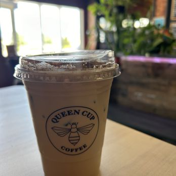 Queen Cup Coffee - Honey cinnamon latte - Coffee & Tea Near Me - Los Olivos, California Queen Cup Coffee - Honey cinnamon latte - Coffee & Tea Near Me - Los Olivos, California