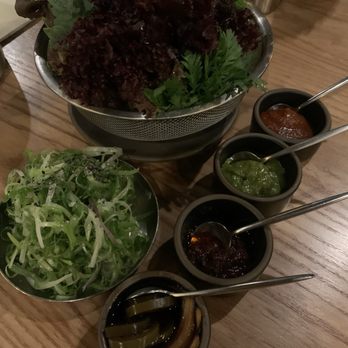 San Ho Won - Ssam and scallion salad - Korean Near Me - San Francisco, California San Ho Won - Ssam and scallion salad - Korean Near Me - San Francisco, California