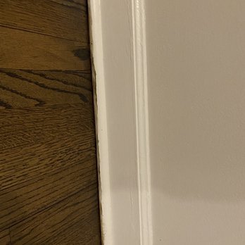 Moore Floors - Stain all over the trim! Unacceptable from a professional flooring company. - Flooring Near Me - Southern Pines, North Carolina