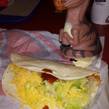Taco Bell - Bob the Raptor Says, "Chicken Soft Taco Prey is good." - Fast Food Near Me - Willoughby, Ohio Taco Bell - Bob the Raptor Says, "Chicken Soft Taco Prey is good." - Fast Food Near Me - Willoughby, Ohio