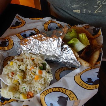 Mediterranean Sandwich - Gyro with veggie rice - Mediterranean Near Me - Mobile, Alabama Mediterranean Sandwich - Gyro with veggie rice - Mediterranean Near Me - Mobile, Alabama