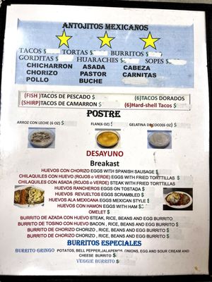 Menu photo 1 Taqueria & Estrellas Santa Paula, CA Menu photo 1 Taqueria & Estrellas Santa Paula, CA