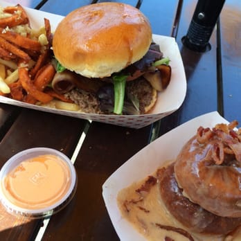 Me So Hungry - Get the bacon maple donut! - Burgers Near Me Me So Hungry - Get the bacon maple donut! - Burgers Near Me