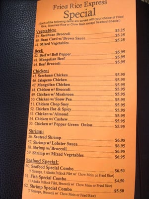 Menu photo 6 Fried Rice Express Los Angeles, CA Menu photo 6 Fried Rice Express Los Angeles, CA