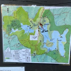 Promised Land State Park - Map at parking lot