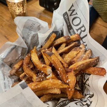 The Daily Planet - parmesan truffle fries - New American Near Me - Burlington, Vermont The Daily Planet - parmesan truffle fries - New American Near Me - Burlington, Vermont
