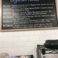 Firehouse Deli & Bagels - Signature hero menus