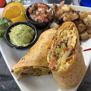 Secret Garden Cafe - Breakfast burrito with guacamole - Breakfast & Brunch Near Me - Sedona, Arizona