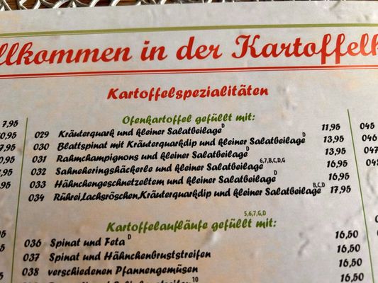 Menu photo 2 Restaurant Kartoffelkiste Teltow, BB