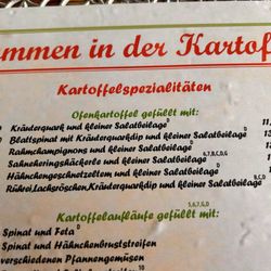 Restaurant Kartoffelkiste - Kartoffelkiste Teltow | Preise  3/2025