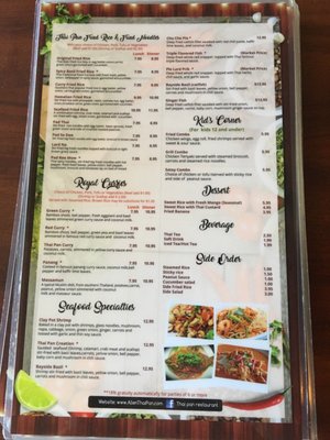 Menu photo 7 Thai Pan Restaurant Allen, TX