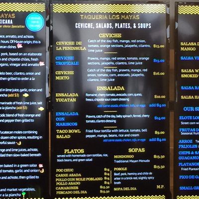 Menu photo 5 Taqueria Los Mayas San Francisco, CA