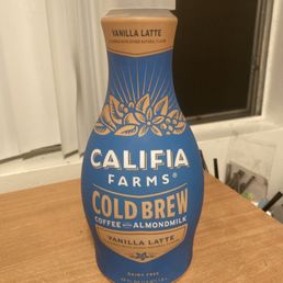 a bottle of california farms cold brew a bottle of california farms cold brew