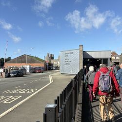 Rheilffordd Ffestiniog Railway - Distance from train station to castle (in background)