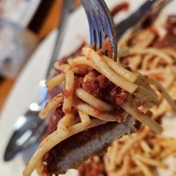 Lydia's Italian Kitchen - The Chicken Parmigiana main entrée with Spaghetti and Sauce.