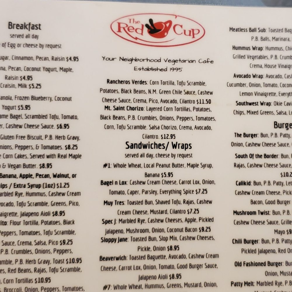 The Red Cup - Menu - Coffee & Tea Near Me - Oklahoma City, Oklahoma The Red Cup - Menu - Coffee & Tea Near Me - Oklahoma City, Oklahoma