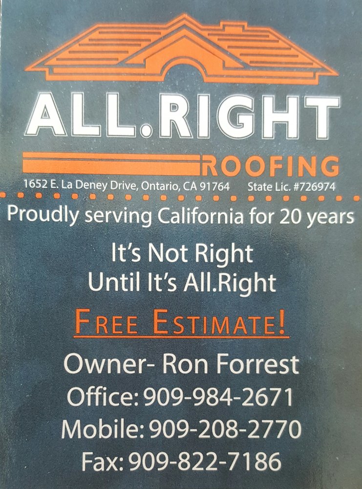 Slide of All-Right Roofing