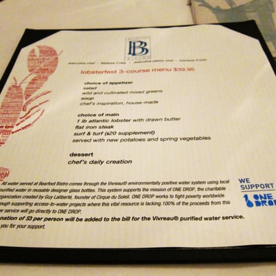 Menu photo 7 Bearfoot Bistro Whistler, BC