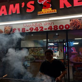Sam’s Kebab - smoke coming out of the grill - Barbeque Near Me - Van Nuys, California Sam’s Kebab - smoke coming out of the grill - Barbeque Near Me - Van Nuys, California