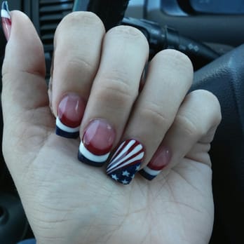 L' Amour Nails & Spa - My very patriotic nails done by the one and only Dana! I love them. Got them done today and already getting compliments - Nail Salons Near Me - Manteca, California
