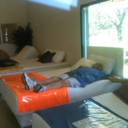 Comfort Mattress - Came by and found Mike- The Mattress Man hard at work doing research on his product. I'd guess these mattresses are alright!