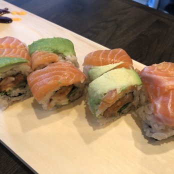 Hashi Gawa - Salmon Lover Roll - Japanese Near Me - Alameda, California Hashi Gawa - Salmon Lover Roll - Japanese Near Me - Alameda, California