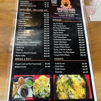 Crossroads Biryani & Grill - Menu - Indian Near Me - Fairborn, Ohio Crossroads Biryani & Grill - Menu - Indian Near Me - Fairborn, Ohio